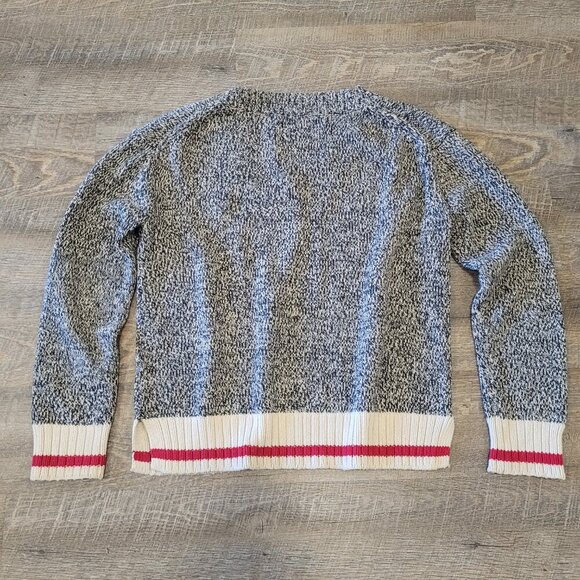 ROOTS | Cotton Cabin V Neck Long Sleeve Sweater | Sz. XS - Picture 5 of 5